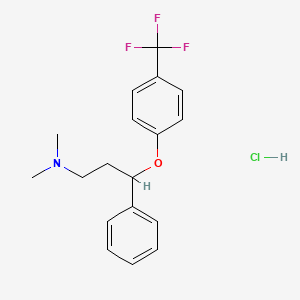 molecular formula C18H21ClF3NO B590921 N-甲基氟西汀盐酸盐 CAS No. 885101-12-2