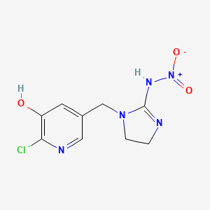 molecular formula C9H10ClN5O3 B590927 Imidacloprid-3-hydroxy CAS No. 380912-09-4