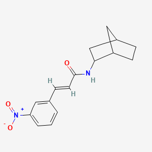 molecular formula C16H18N2O3 B5909285 N-bicyclo[2.2.1]hept-2-yl-3-(3-nitrophenyl)acrylamide 