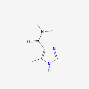 molecular formula C7H11N3O B590929 N,N,5-Trimethyl-1H-imidazole-4-carboxamide CAS No. 137480-36-5