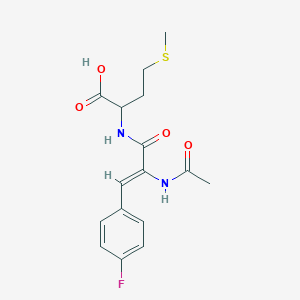 molecular formula C16H19FN2O4S B5909290 N-[2-(acetylamino)-3-(4-fluorophenyl)acryloyl]methionine 
