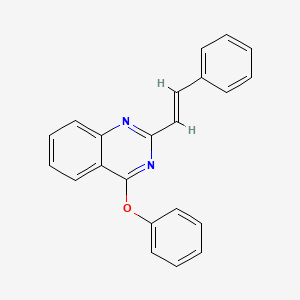 molecular formula C22H16N2O B5909297 4-phenoxy-2-(2-phenylvinyl)quinazoline 