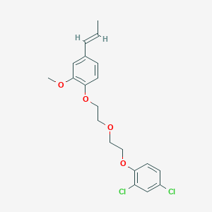 molecular formula C20H22Cl2O4 B5909360 2,4-dichloro-1-(2-{2-[2-methoxy-4-(1-propen-1-yl)phenoxy]ethoxy}ethoxy)benzene 