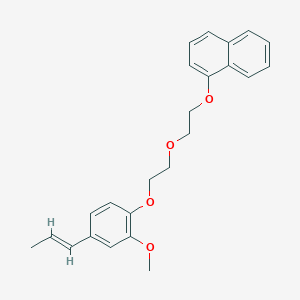 molecular formula C24H26O4 B5909364 1-(2-{2-[2-methoxy-4-(1-propen-1-yl)phenoxy]ethoxy}ethoxy)naphthalene 