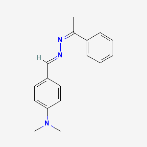 molecular formula C17H19N3 B5909401 4-(dimethylamino)benzaldehyde (1-phenylethylidene)hydrazone CAS No. 6510-37-8