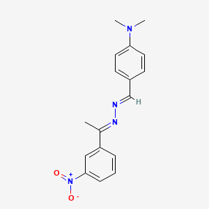 molecular formula C17H18N4O2 B5909430 4-(dimethylamino)benzaldehyde [1-(3-nitrophenyl)ethylidene]hydrazone 