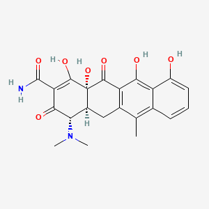 molecular formula C22H23ClN2O7 B590944 四环素无水物 CAS No. 1665-56-1