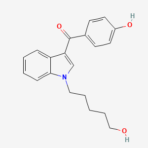 molecular formula C20H21NO3 B590948 [1-(5-羟基戊基)吲哚-3-基]-(4-羟基苯基)甲酮 CAS No. 1952336-77-4