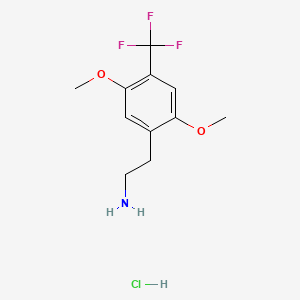 molecular formula C11H15ClF3NO2 B590955 2,5-Dimethoxy-4-(trifluoromethyl)phenethylamine hydrochloride CAS No. 159277-13-1
