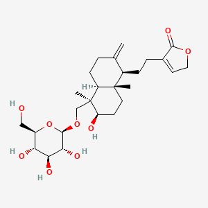 molecular formula C26H40O9 B590966 Andropanosid CAS No. 82209-72-1