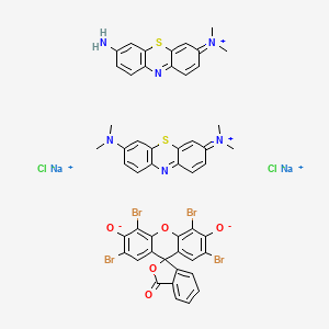 molecular formula C50H38Br4Cl2N6Na2O5S2 B590967 四色染色 CAS No. 81142-52-1