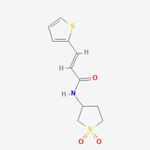 molecular formula C11H13NO3S2 B5909844 N-(1,1-dioxidotetrahydro-3-thienyl)-3-(2-thienyl)acrylamide 