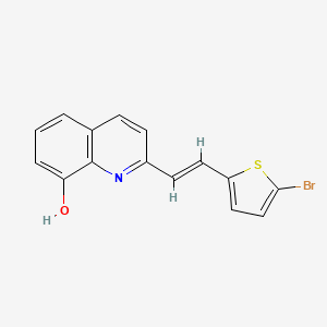 molecular formula C15H10BrNOS B5909948 2-[2-(5-bromo-2-thienyl)vinyl]-8-quinolinol 