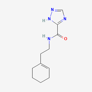 molecular formula C11H16N4O B5910012 N-[2-(1-cyclohexen-1-yl)ethyl]-1H-1,2,4-triazole-3-carboxamide 