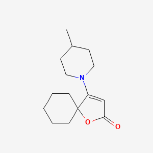 molecular formula C15H23NO2 B5910014 4-(4-methylpiperidin-1-yl)-1-oxaspiro[4.5]dec-3-en-2-one 