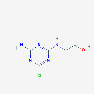 molecular formula C9H16ClN5O B5910027 2-{[4-(tert-butylamino)-6-chloro-1,3,5-triazin-2-yl]amino}ethanol 