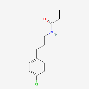 molecular formula C12H16ClNO B5910051 N-[3-(4-chlorophenyl)propyl]propanamide 