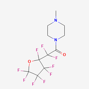 molecular formula C11H11F9N2O2 B5910058 1-[difluoro(2,3,3,4,4,5,5-heptafluorotetrahydro-2-furanyl)acetyl]-4-methylpiperazine 