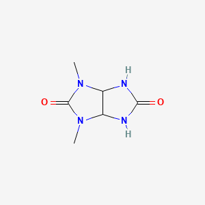 molecular formula C6H10N4O2 B5910087 5-hydroxy-1,3-dimethyl-3,3a,4,6a-tetrahydroimidazo[4,5-d]imidazol-2(1H)-one 