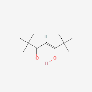 molecular formula C11H19O2Tl B591010 (2,2,6,6-Tetramethyl-3,5-heptanedionato)thallium(I) CAS No. 133892-72-5