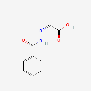 molecular formula C10H10N2O3 B5910143 2-(benzoylhydrazono)propanoic acid 
