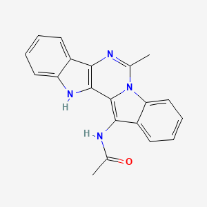N-(6-methyl-12H-indolo[3',2':4,5]pyrimido[1,6-a]indol-13-yl)acetamide