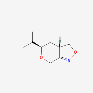 molecular formula C9H15NO2 B591016 (3aS,5R)-5-Isopropyl-3,3a,4,5-tetrahydro-7H-pyrano[3,4-c][1,2]oxazole CAS No. 136968-86-0