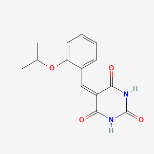 molecular formula C14H14N2O4 B5910186 5-(2-isopropoxybenzylidene)-2,4,6(1H,3H,5H)-pyrimidinetrione 