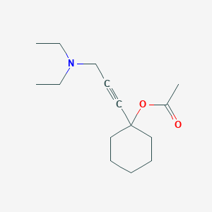 molecular formula C15H25NO2 B5910203 1-[3-(diethylamino)-1-propyn-1-yl]cyclohexyl acetate 