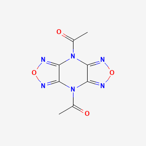 molecular formula C8H6N6O4 B5910210 4,8-diacetyl-4H,8H-bis[1,2,5]oxadiazolo[3,4-b:3',4'-e]pyrazine 