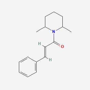 molecular formula C16H21NO B5910244 1-cinnamoyl-2,6-dimethylpiperidine 