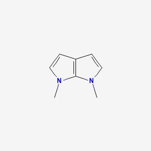 molecular formula C8H10N2 B591025 1,6-Dimethyl-1,6-dihydropyrrolo[2,3-b]pyrrole CAS No. 126673-40-3