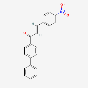 molecular formula C21H15NO3 B5910261 1-(4-biphenylyl)-3-(4-nitrophenyl)-2-propen-1-one 