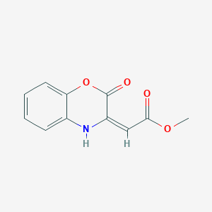 molecular formula C11H9NO4 B5910267 methyl (2-oxo-2H-1,4-benzoxazin-3(4H)-ylidene)acetate CAS No. 33350-83-3