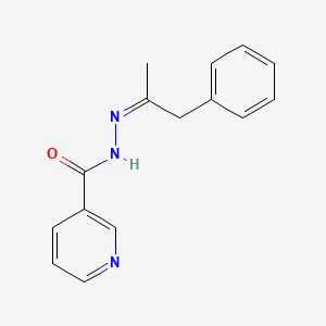 molecular formula C15H15N3O B5910276 N'-(1-methyl-2-phenylethylidene)nicotinohydrazide 