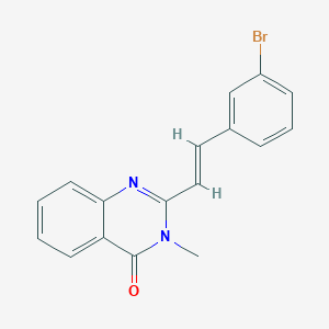 molecular formula C17H13BrN2O B5910293 2-[2-(3-bromophenyl)vinyl]-3-methyl-4(3H)-quinazolinone 