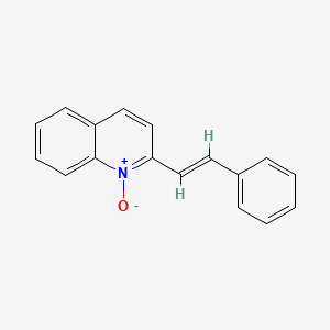 molecular formula C17H13NO B5910312 2-(2-phenylvinyl)quinoline 1-oxide 