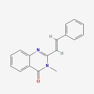 molecular formula C17H14N2O B5910322 3-methyl-2-(2-phenylvinyl)-4(3H)-quinazolinone 
