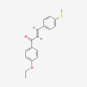 molecular formula C18H18O2S B5910349 1-(4-ethoxyphenyl)-3-[4-(methylthio)phenyl]-2-propen-1-one 