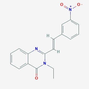 3-ethyl-2-[2-(3-nitrophenyl)vinyl]-4(3H)-quinazolinone