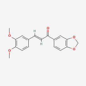 molecular formula C18H16O5 B5910378 1-(1,3-benzodioxol-5-yl)-3-(3,4-dimethoxyphenyl)-2-propen-1-one CAS No. 88775-45-5