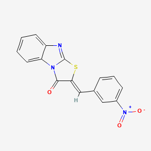 2-(3-nitrobenzylidene)[1,3]thiazolo[3,2-a]benzimidazol-3(2H)-one