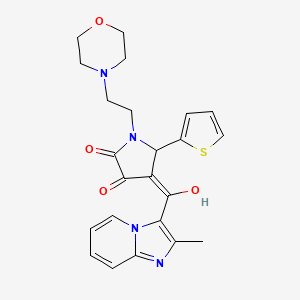 molecular formula C23H24N4O4S B5910459 3-hydroxy-4-[(2-methylimidazo[1,2-a]pyridin-3-yl)carbonyl]-1-[2-(4-morpholinyl)ethyl]-5-(2-thienyl)-1,5-dihydro-2H-pyrrol-2-one 