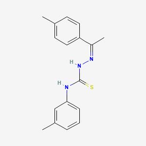 molecular formula C17H19N3S B5910480 1-(4-methylphenyl)-1-ethanone N-(3-methylphenyl)thiosemicarbazone 