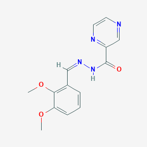 molecular formula C14H14N4O3 B5910510 N'-(2,3-dimethoxybenzylidene)-2-pyrazinecarbohydrazide 