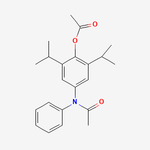 4-[acetyl(phenyl)amino]-2,6-diisopropylphenyl acetate