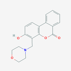 3-hydroxy-4-(4-morpholinylmethyl)-6H-benzo[c]chromen-6-one