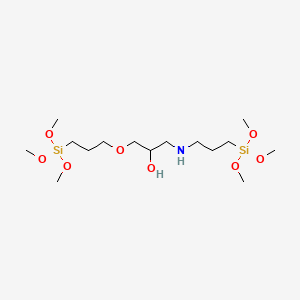 molecular formula C15H37NO8Si2 B591053 1-(3-Trimethoxysilylpropoxy)-3-(3-trimethoxysilylpropylamino)propan-2-ol CAS No. 126552-46-3