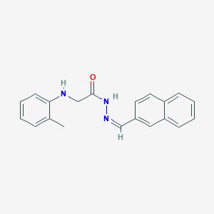 molecular formula C20H19N3O B5910535 2-[(2-methylphenyl)amino]-N'-(2-naphthylmethylene)acetohydrazide 