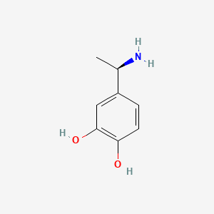 molecular formula C8H11NO2 B591056 (R)-4-(1-Aminoethyl)-1,2-benzenediol CAS No. 134856-03-4